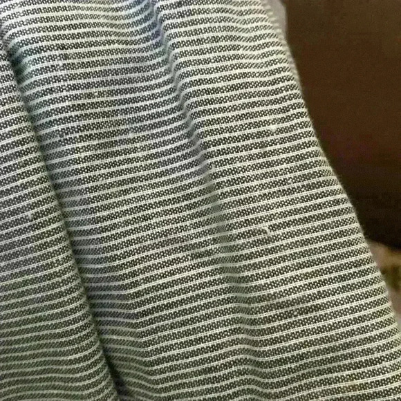 Jerell of Texas Vintage Long Ruffle Sleeve Fit & Flare Dress Black w/ Stripes - Picture 9 of 9